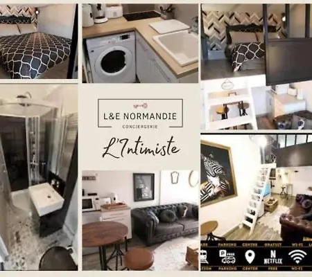 Lägenhet L'intimiste A Lo - Atypique - Duplex Prive Equipe - Gare - Centre - Parking Gratuit - Entree Autonome - En Mezzanine - Wifi - Netflix - Lave-linge