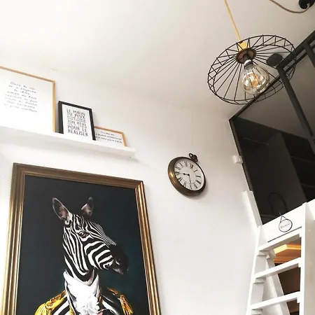 Lägenhet L'intimiste A Lo - Atypique - Duplex Prive Equipe - Gare - Centre - Parking Gratuit - Entree Autonome - En Mezzanine - Wifi - Netflix - Lave-linge *